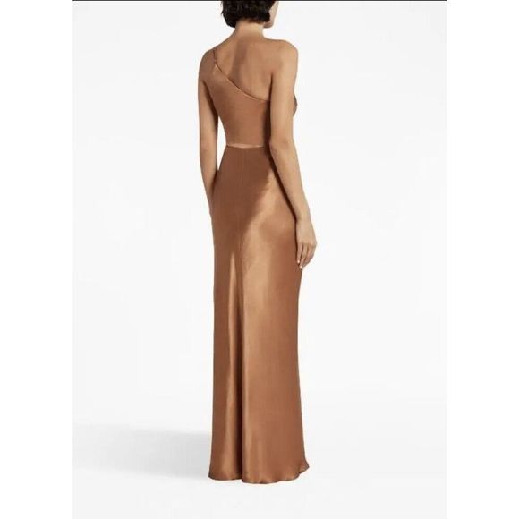 Free People Shona Joy La Lune Asymmetrical Gathered Maxi Dress Size 4 $360. B14 - Picture 4 of 8